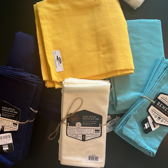 ECO-friendly/wrinkle resistant now DES ivory 100% recycled content napkins-NWT - Picture 12 of 12